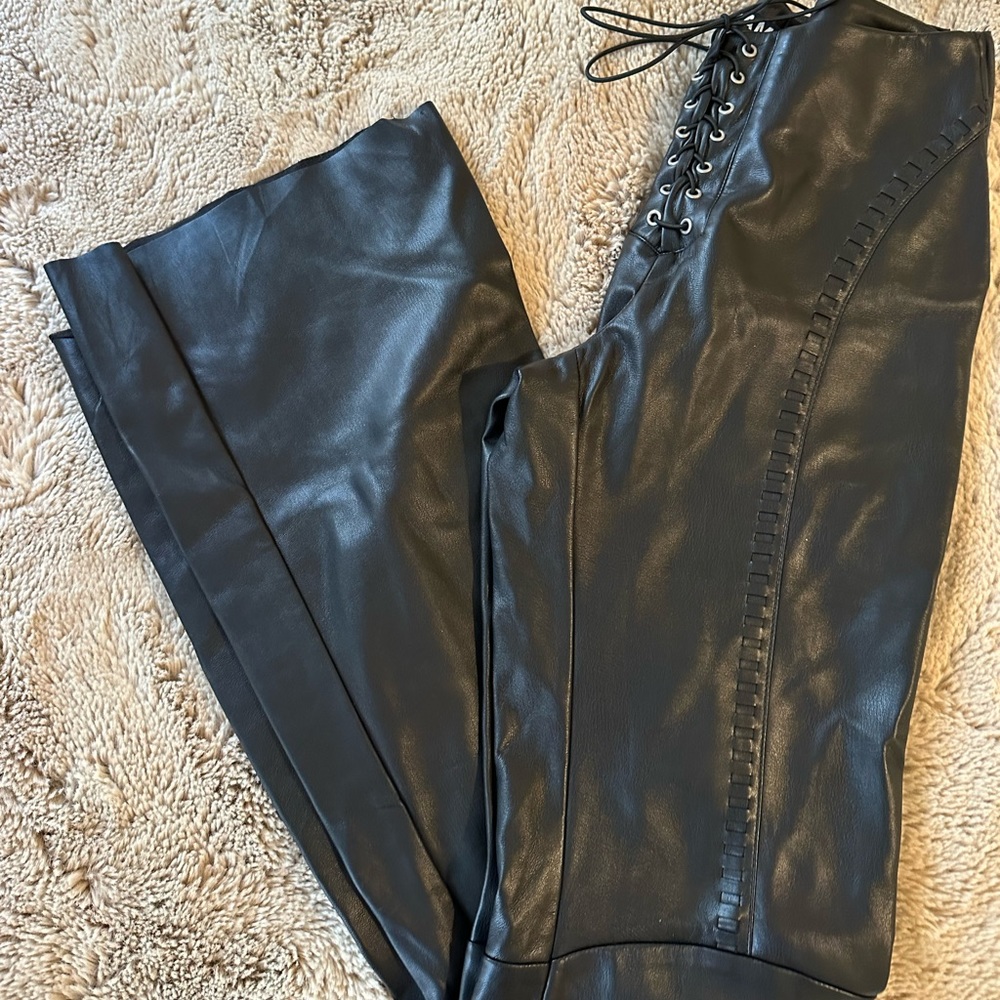 I AM GIA BLACK LEATHER PANT